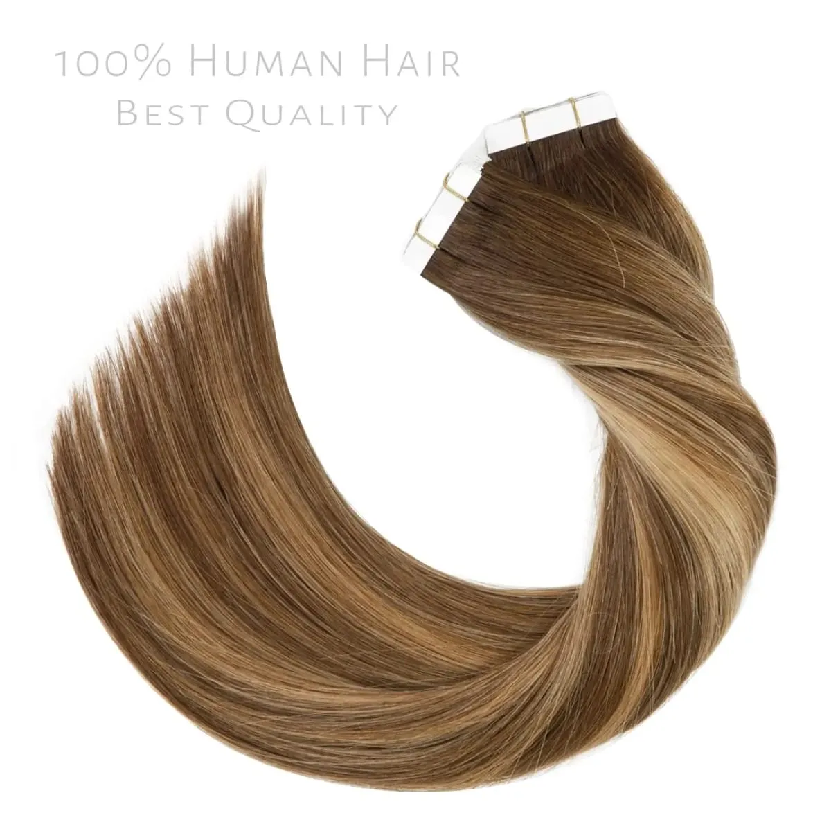 Highlight #4/27 Straight Tape In Hair Extensions 100% Human Hair Skin Weft Invisiable Tape In Human Hair Extensions 20/40/60pcs