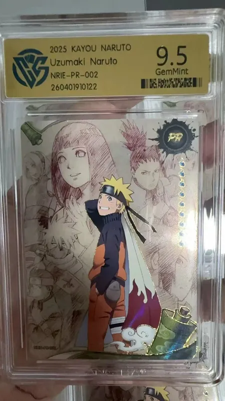 Cartão Naruto versão em inglês PR-001PR-002 PRISTINE-10.0 Cartão de classificação KAYOU autêntico