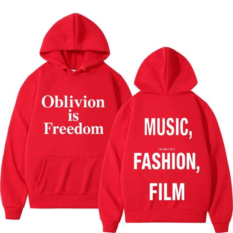 XCX Album Musik Mode Filmturné 2026 Tryck Luvtröja Män Kvinnor Mode Pullover Casual Hip-hop tröja Fanpresenter