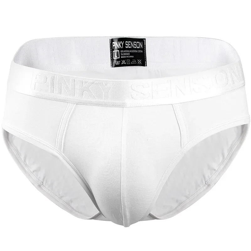 Pinky Seaso marque meilleure vente Sexy Triangle pantalon Modal mince couleur unie sous-vêtements hommes Modal slips ventiler grande taille hommes