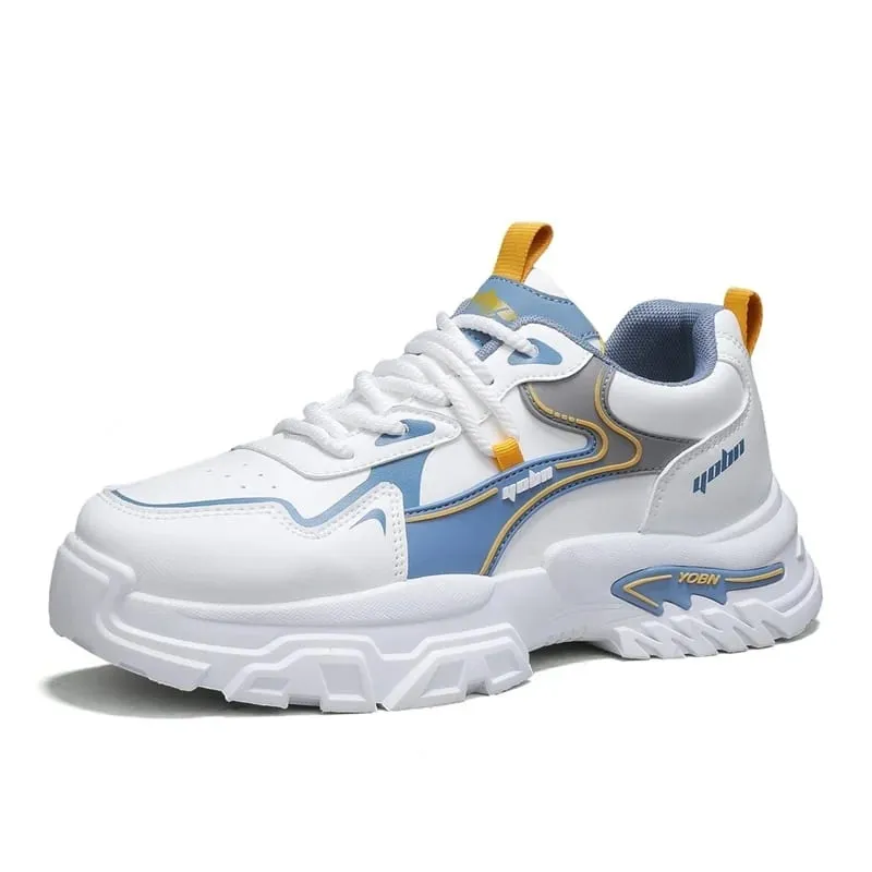 Chunky sneakers four season breathable lightwight outdoor casual walking shoes fashion soft sole sports running shoes board shoe