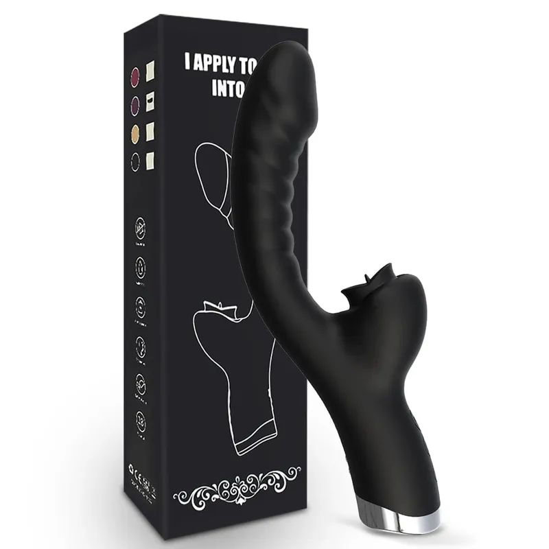 3 in 1 Tapping Flapping Vibrator Anal Sex Clitoris Clit Sucker Stimulator Sex Toys Female Licking Sucking Vibrators Adult Goods