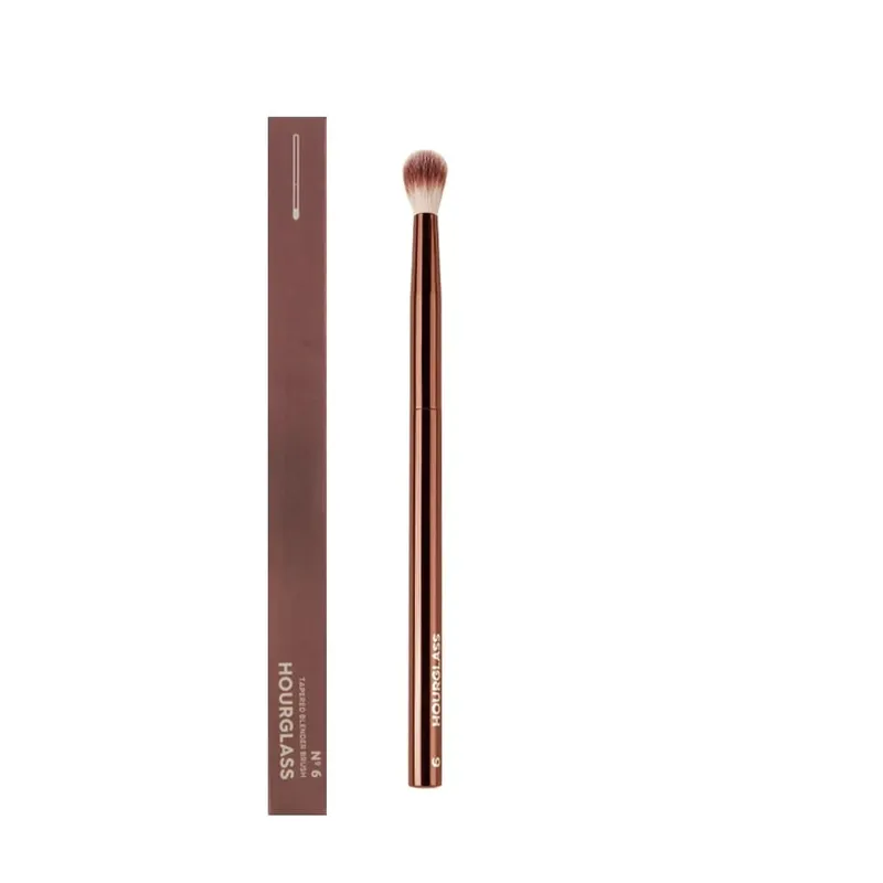 1pc Hourglass Powder Contour Makeup brushes Foundation Blusher Make up brush metal handle Concealer Bronzer high end with box