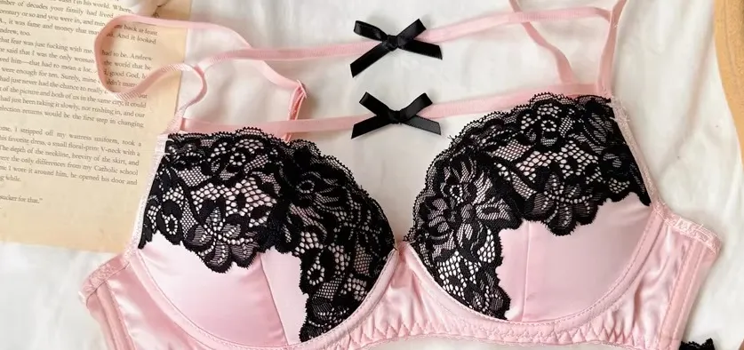 Sexy Lace Bra Set Women Ultra Thin Push Up Small Bust Anti-Sagging Comfort Party Lingerie Breathable Hot Sale Bra and Panty Set — image 15