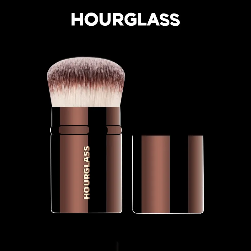 Retractable Professional Makeup Brush 3-in-1 Multi-Function Foundation Powder Blush Brush Travel Portable Cosmetic Tool with Sof — image 1