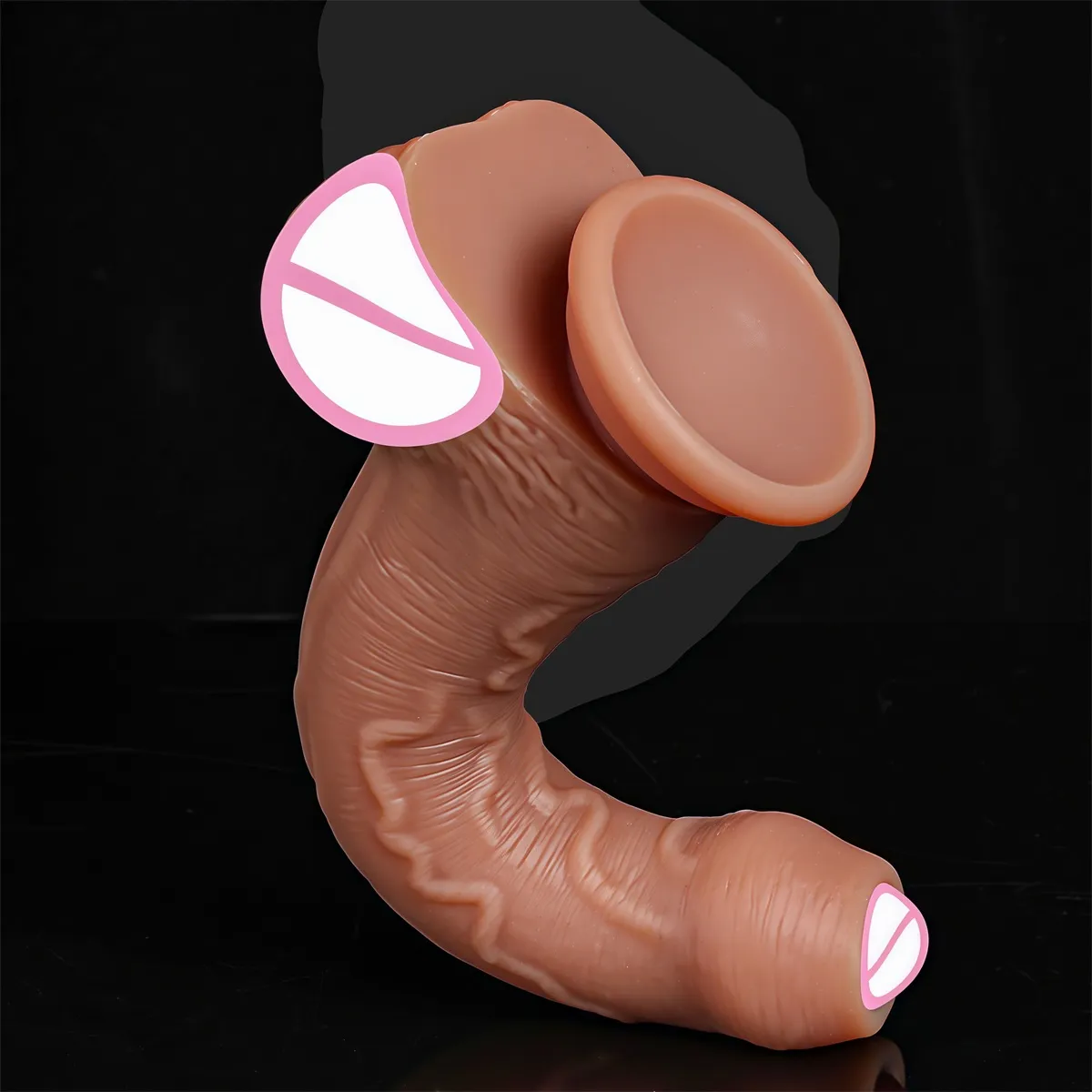 Pas cher doux bite réaliste Strapon gros gode peau sentir petit pénis Double Silicone ventouse bite Gay Anal jouets sexuels hommes femmes