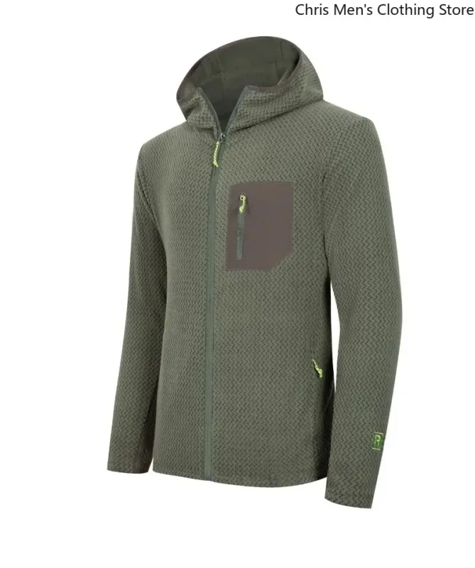 Mantel Ritsleting Pria Berkualitas Tinggi untuk Musim Gugur/musim dingin Mantel Hoodie Hangat Modis dan Serbaguna Sweater Kebugaran Olahraga Kasual — image 6
