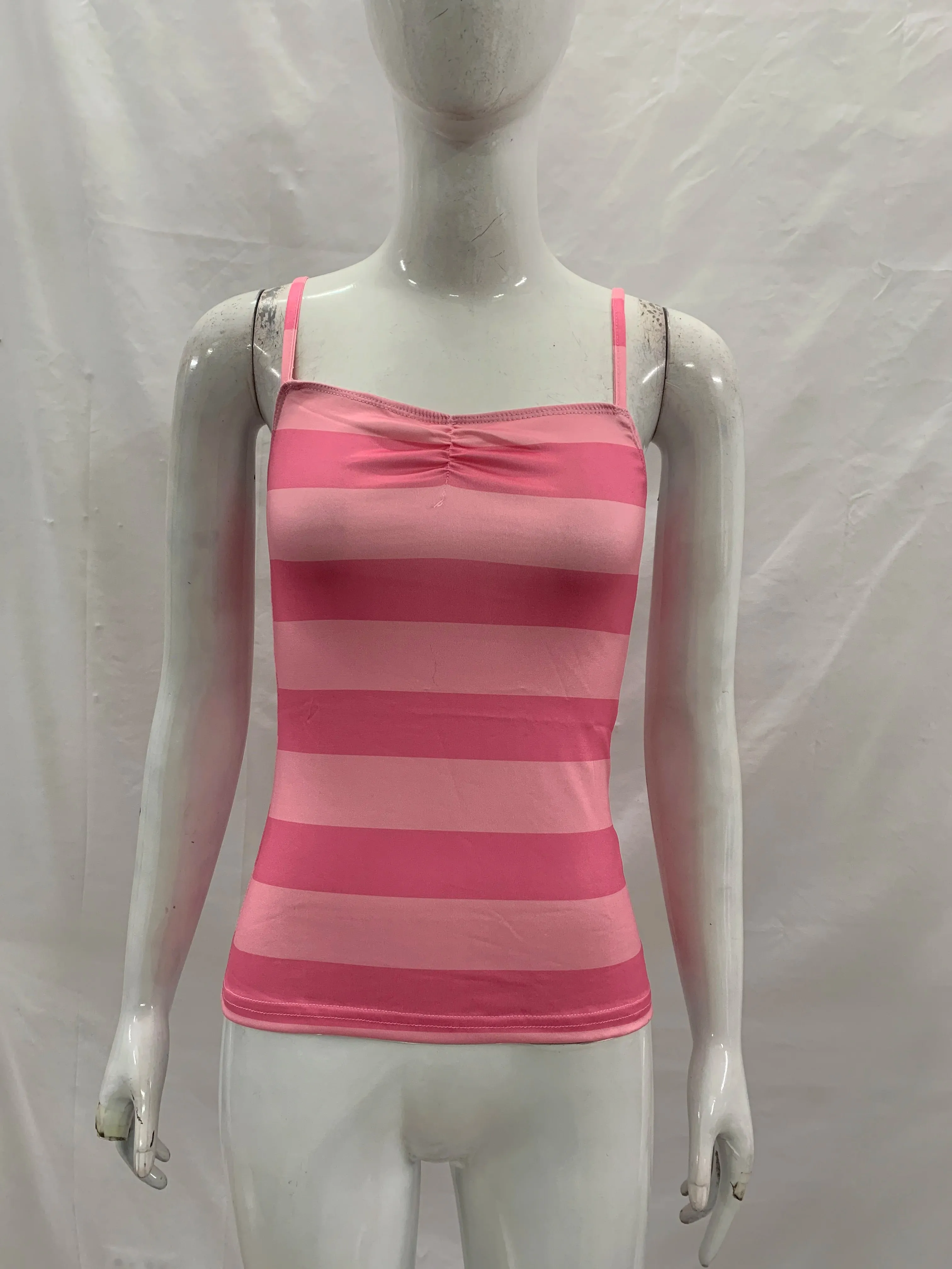 Women's Sweetheart Neck Striped Cami Top Y2K Sleeveless Slim Fit Summer Tank Top for Going out