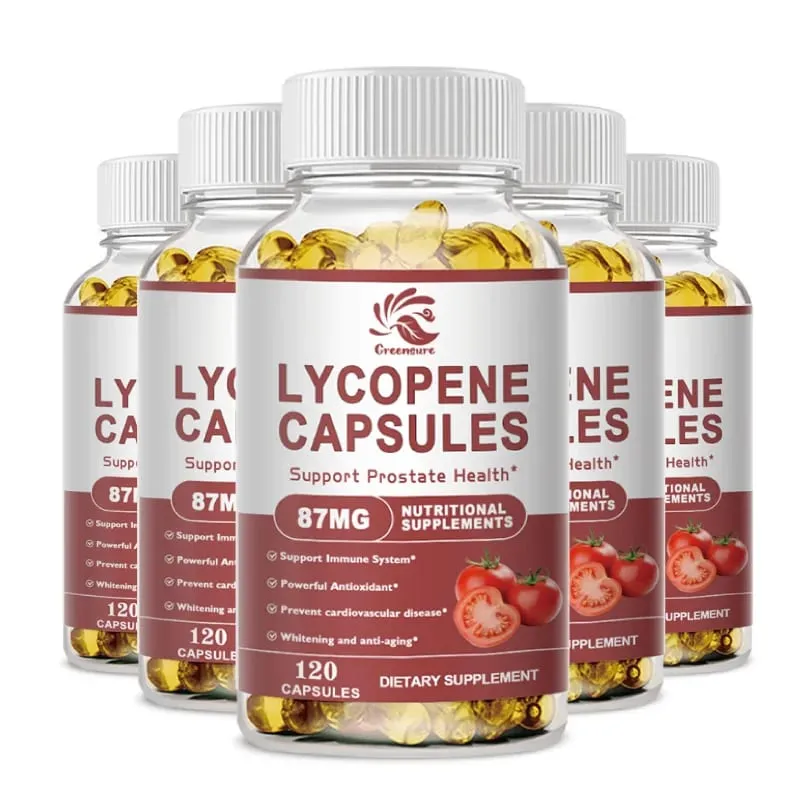 Capsules de lycopène, extrait de tomate, protège la prostate, augmente la force physique, supplément énergétique, améliore l'immunité — image 9