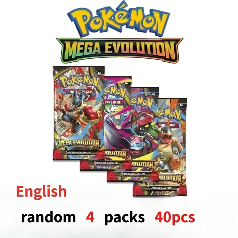 楽しい 40 ピースポケモンカードパック 4 セット日月バイオレット 151 英語トレーディングカードグッズおもちゃハロウィンギフトファンタジー SF