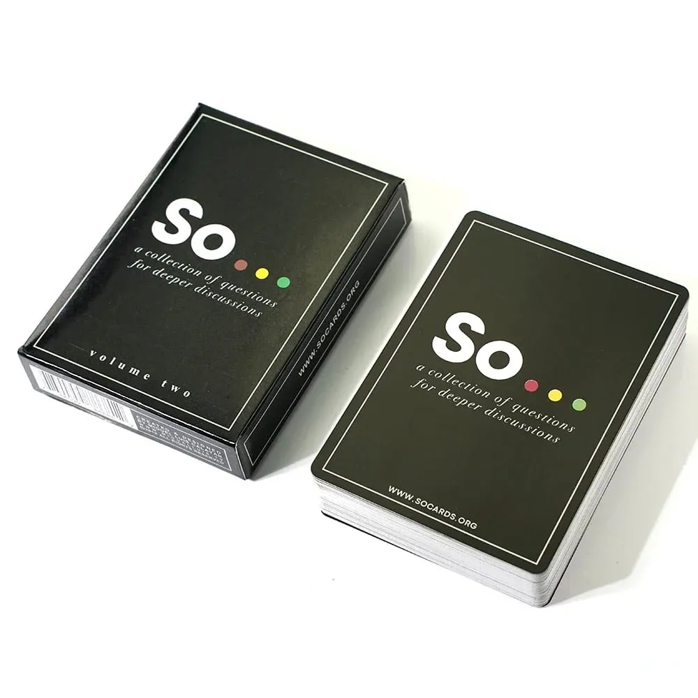 High Quality So Cards Conversation Starter Special Style Questions Card Game for Adults & Families Party Leisure Board Game
