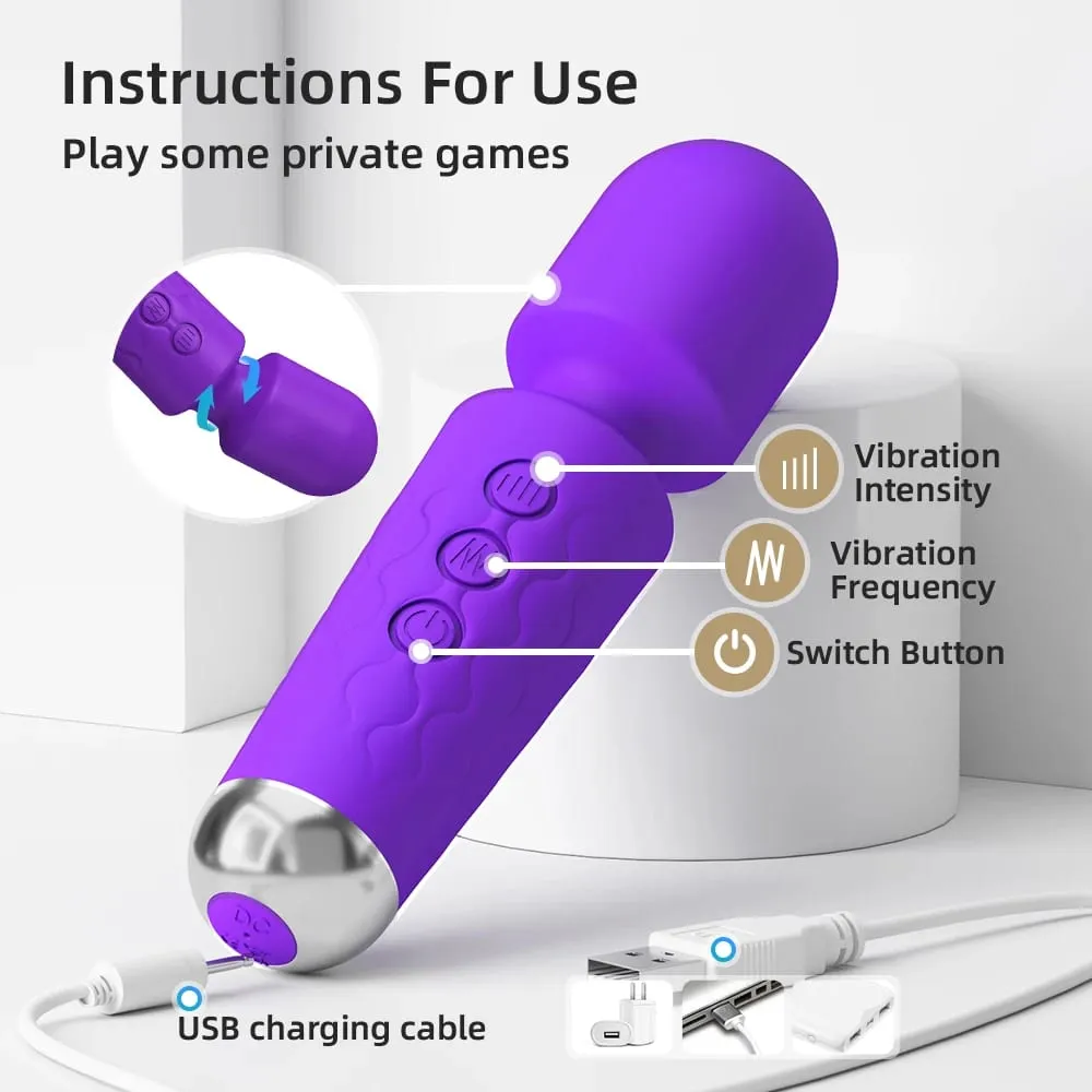 Magic-Wand Dildo Powerful AV Vibrator 20 Speeds for Women Nipple G Spot Clitoris Stimulator Female Masturbation Adult Sex Toys — image 4