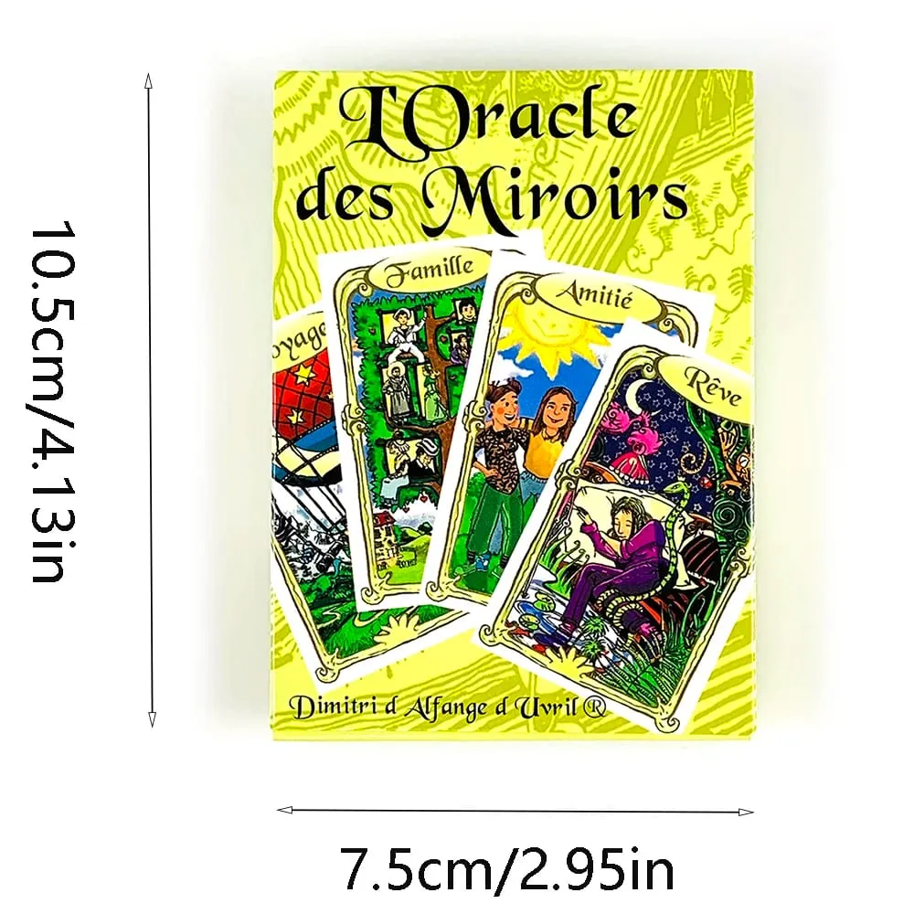 L'Oracle Des Miroirs Divination Cards Game French Mirror Theme Cards Mystic Fortune‑Telling Game with Guidebook for Beginners — image 6