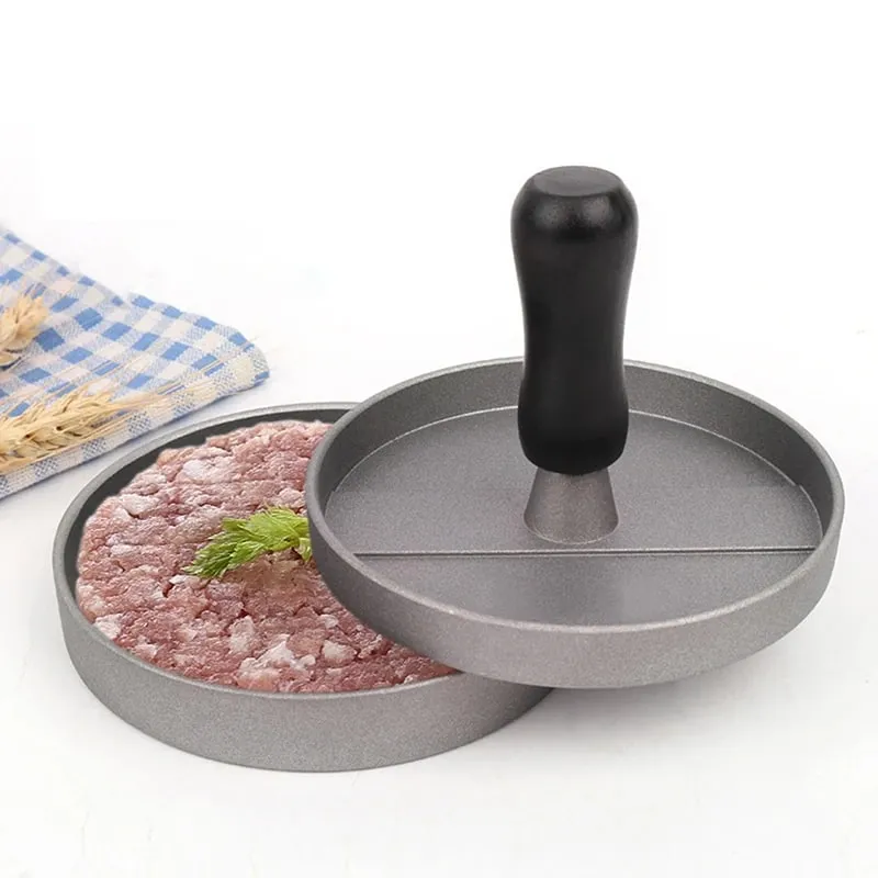 Presse à hamburgers en acier inoxydable, moule à viande pour charcuterie, accessoires de cuisine, galettes, presse-viande circulaire