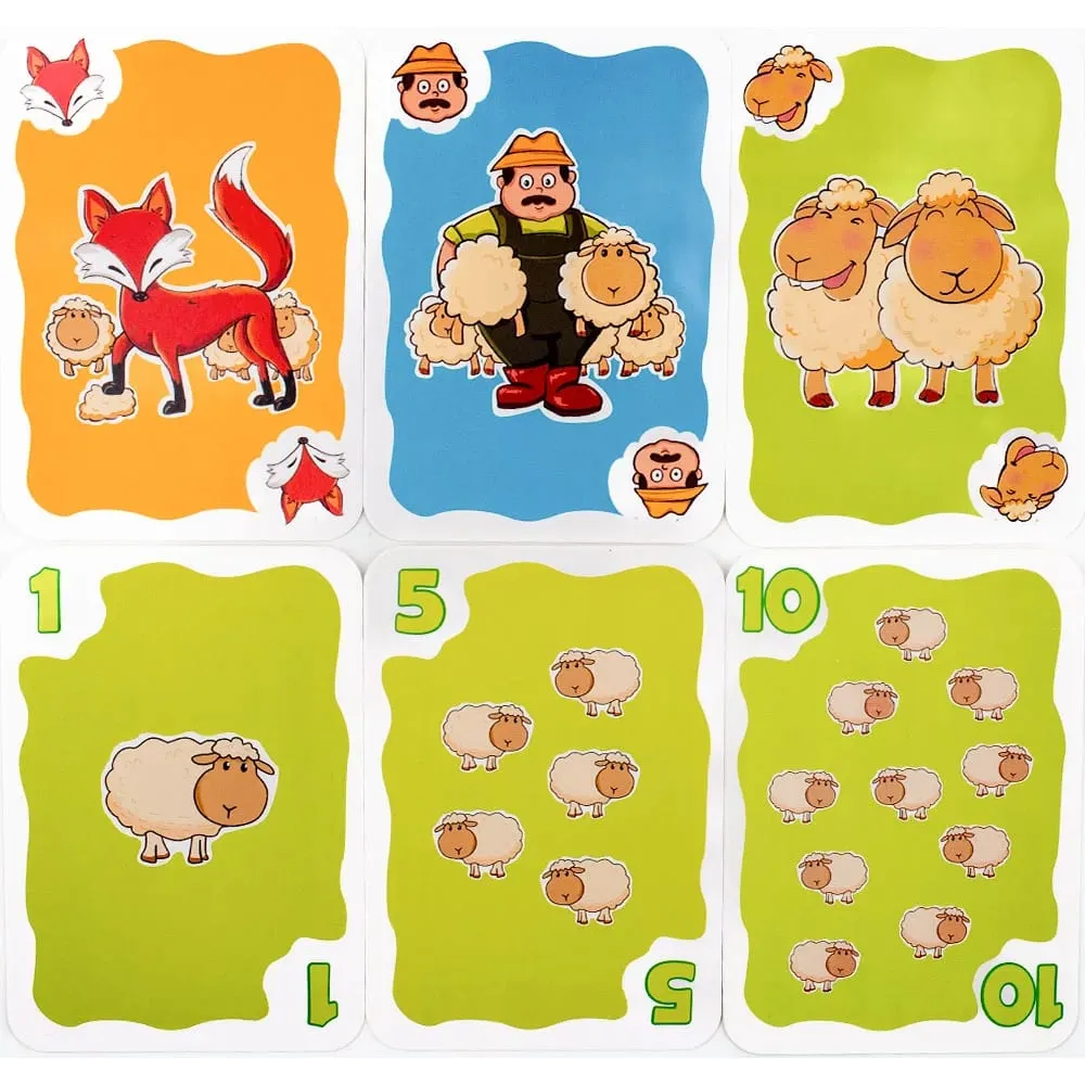 10.6*7.5 cm Hot Sale Black Sheep Party Game Cards Interactive Intellectua Board Game Funny Family Friends PartyToy Gift for Kids