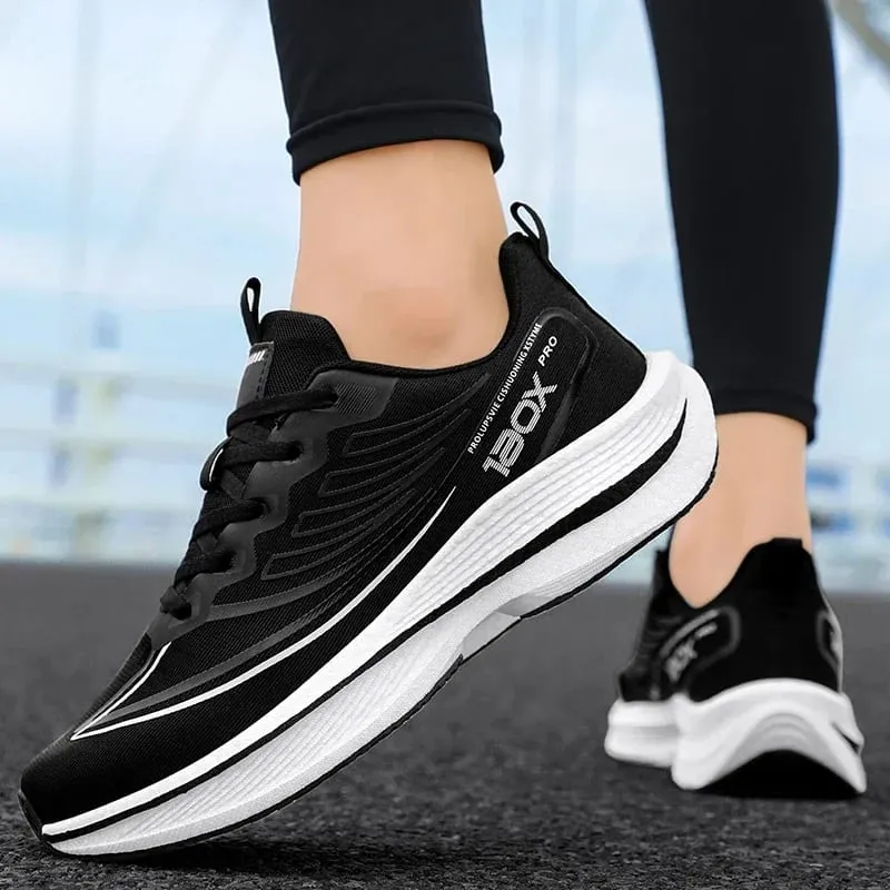 Men's Professional Running Shoes Ultra Lightweight Cushioning Sneakers Breathable Athletic Walking Sport Shoes