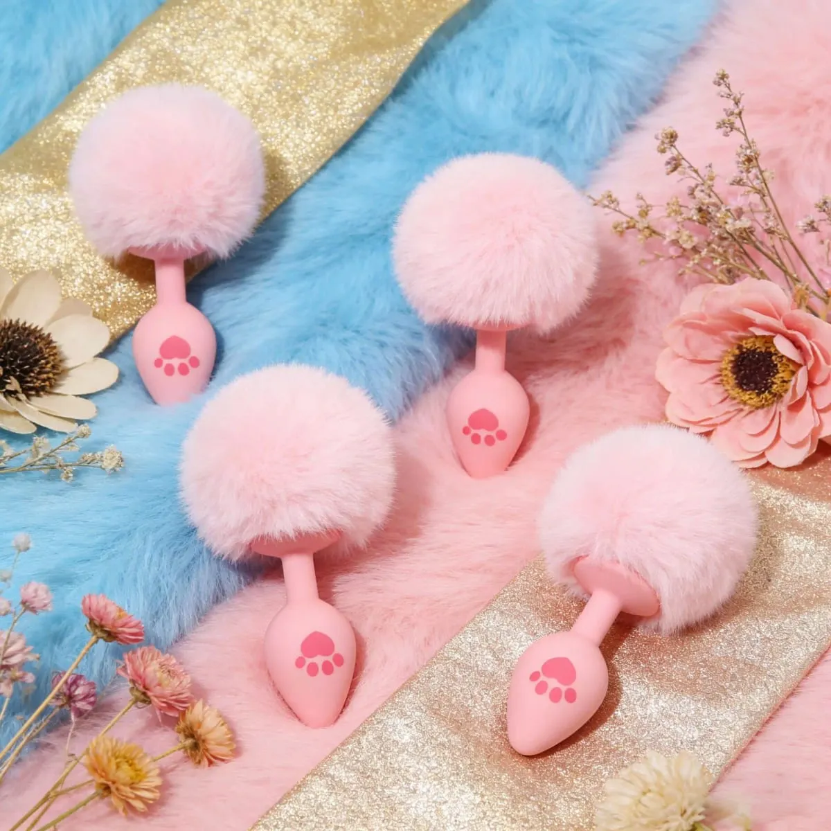 4 méretű aranyos rózsaszín macskamancs nyomat szilikon anális dugó puha farok fenékdugó felnőtt játék anális gyöngyök erotikus cosplay szexjátékok nőknek