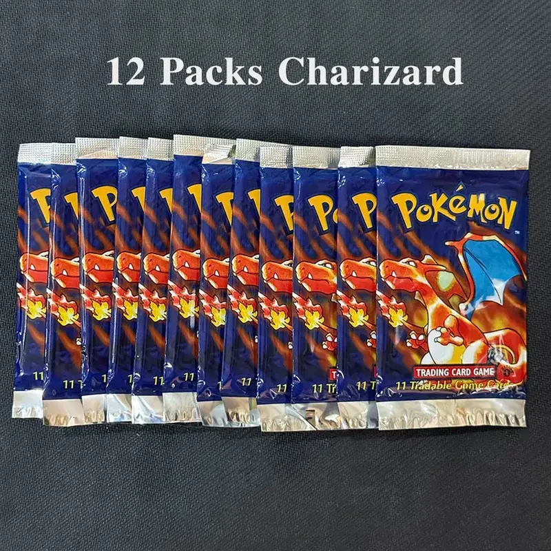 11Cards/Pack PTCG Booster Packs Proxy Card Jungle/Fossil/Base Set Charizard Blastoise Venusaur PKM Board Game collectible Cards — image 8