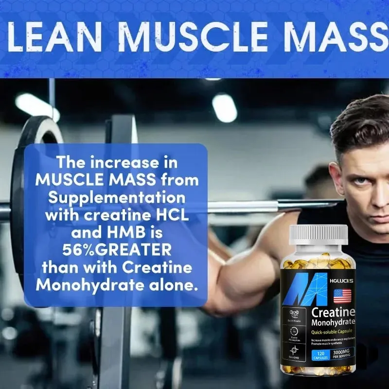Buy 1 Get 1 Free! Creatine Monohydrate 3000mg Supplement for Lean Muscle & Performance Fat Loss & Overall Fitness Vegan