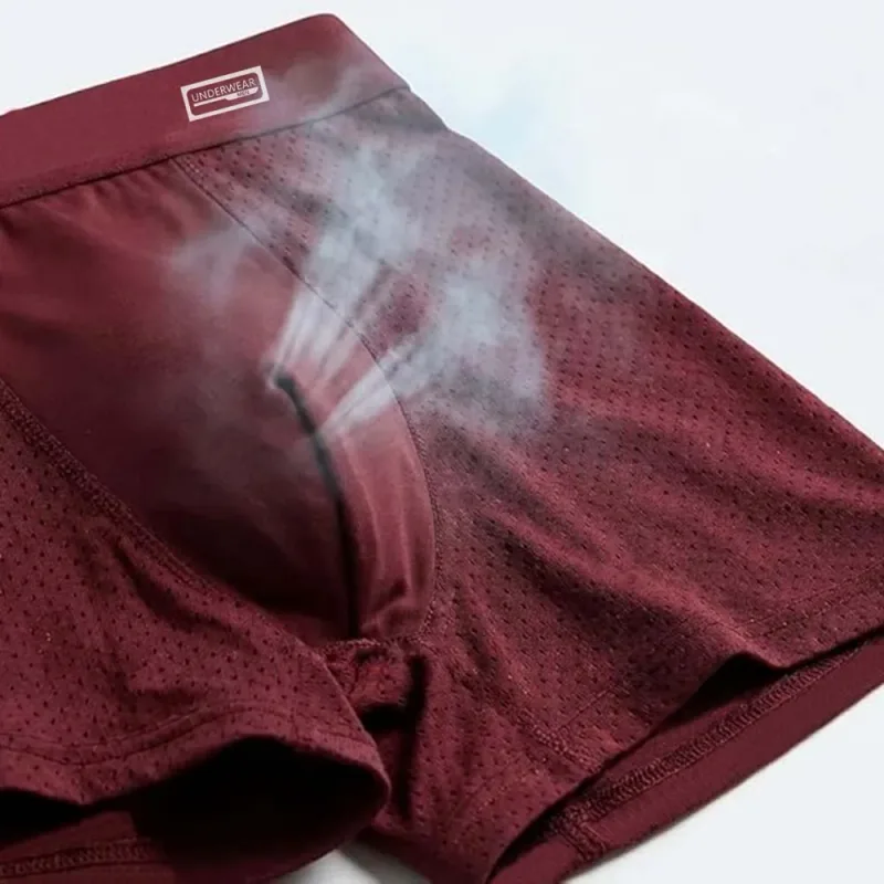 8PCS Bamboo Fiber Man Underwear Mesh Breathable Men's Briefs U Convex Male Underpants Daily Wear Soft Touch Men's Panties