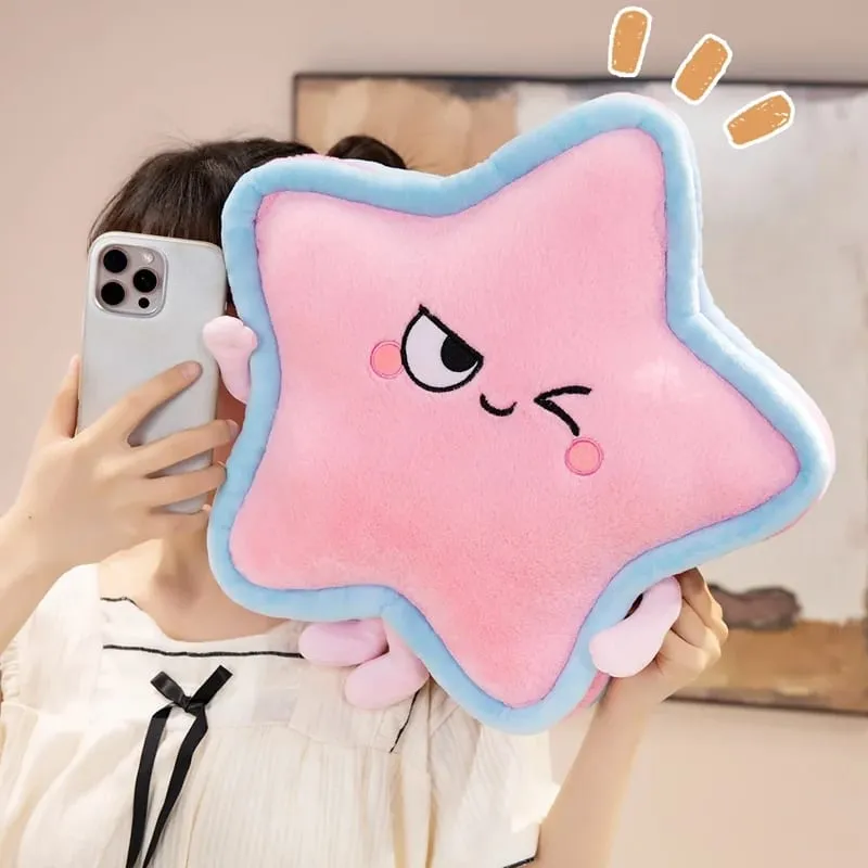 Five Pointed Star Plush Pillow 40/60cm Stuffed Cushion Squishy Sofa Cushion Adorably Home Decor Toys Creative Birthday Gifts