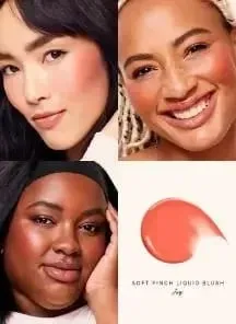 Zestaw do makijażu Rare Beauty Płynny rozświetlacz Pozostaje wilgotny i nie wysycha Róż w kremie Błyszczący, wilgotny naturalny róż w płynie