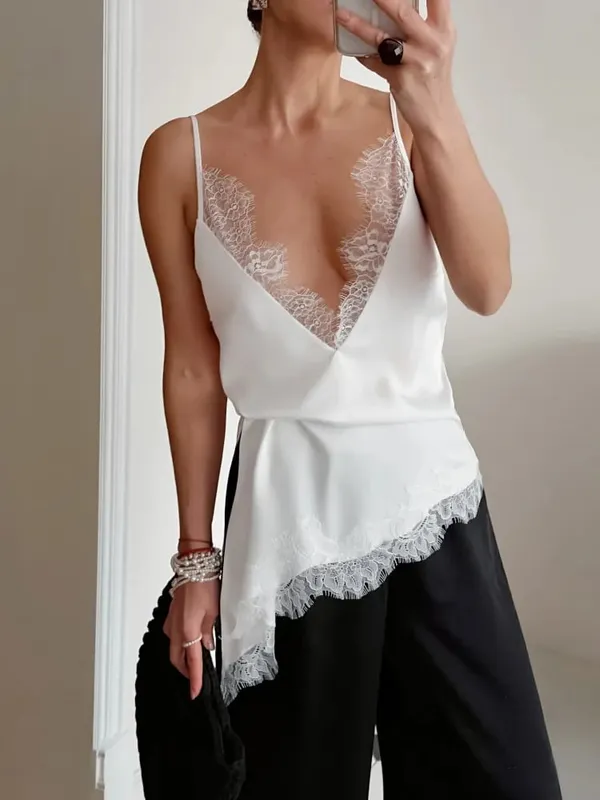 Lace Patchwork Cut Out Short-sleeve Twisted Tee Dress Color Block Gathered Lace Panel Maxi Dresses Women's Chic Daily Outfit