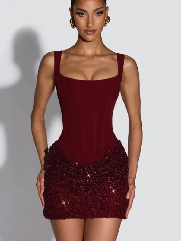 Solid Pleated Strapless Women's Dress Backless Off-shoulder High Waist Split Female Dresses 2026 Sexy Summer Evening Party Gown