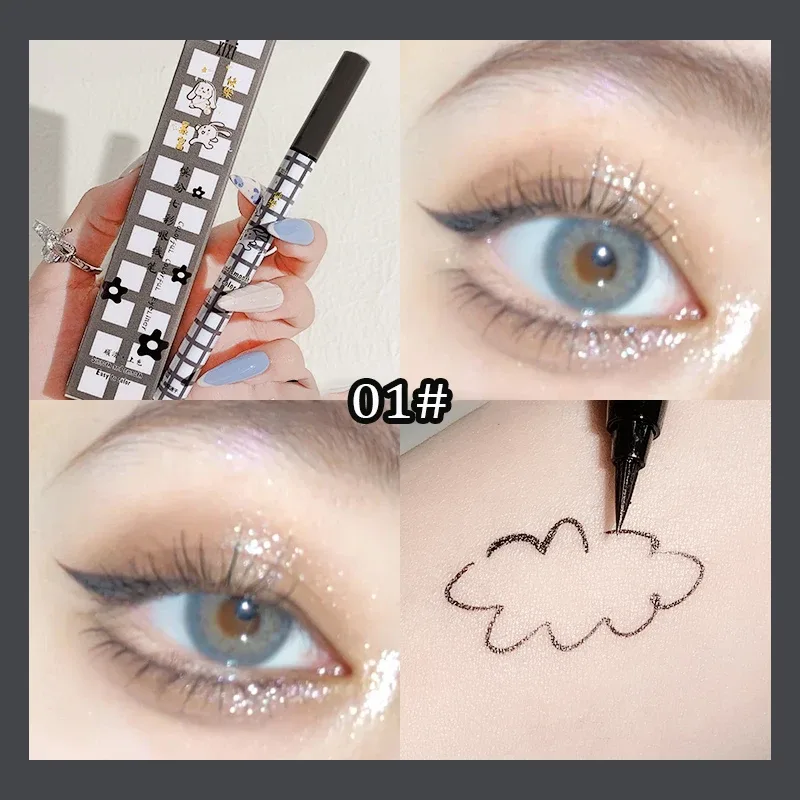 Crayon Eyeliner liquide coloré mat, imperméable, ne fleurit pas, stylo Eye-Liner liquide longue durée, maquillage pour les yeux, cosmétiques