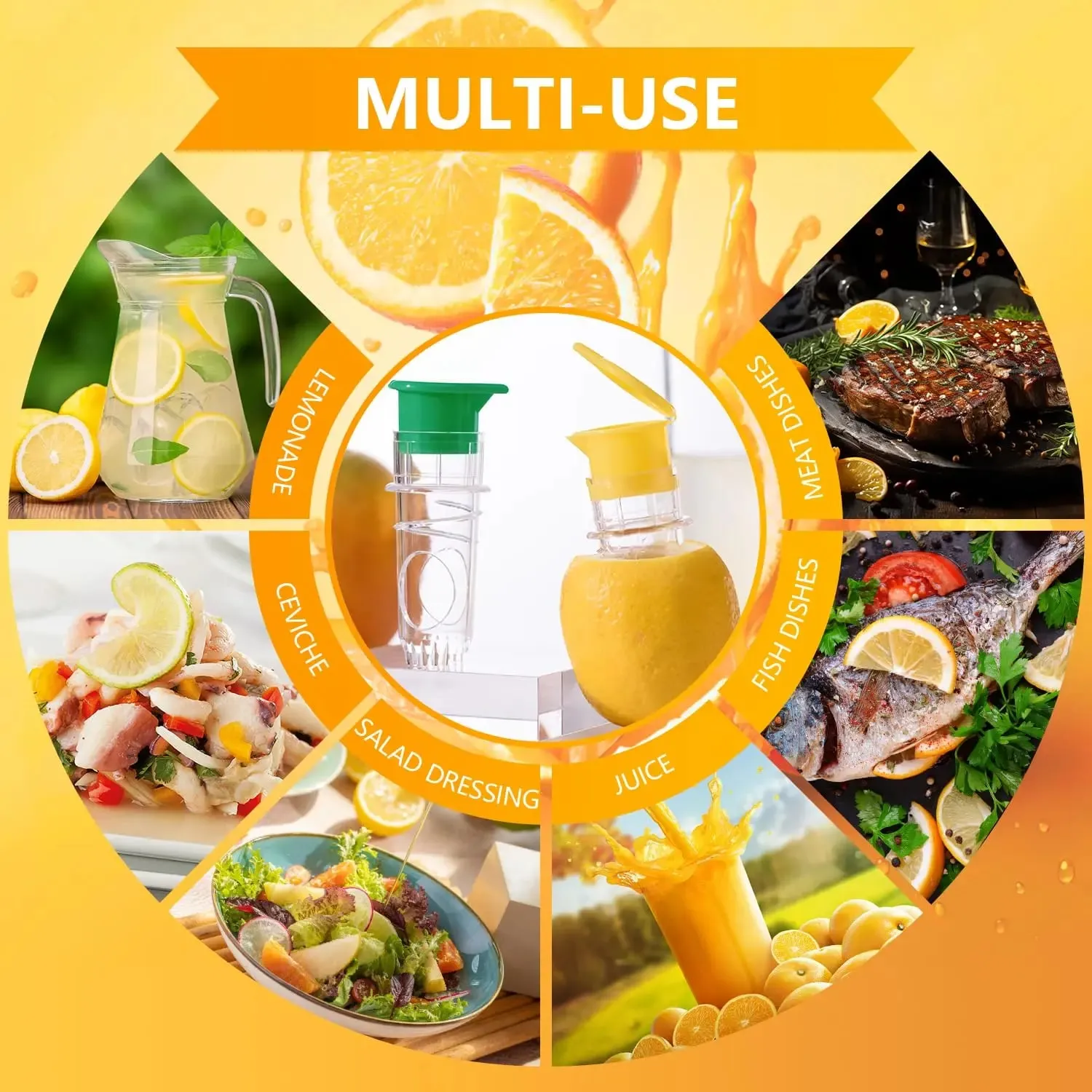 1/2pcs Lemon Mini Squeezer Portable Lemon Juicer With Lid Squeeze Lime for Cocktails Easy Juice Extractor Freshness Preserving