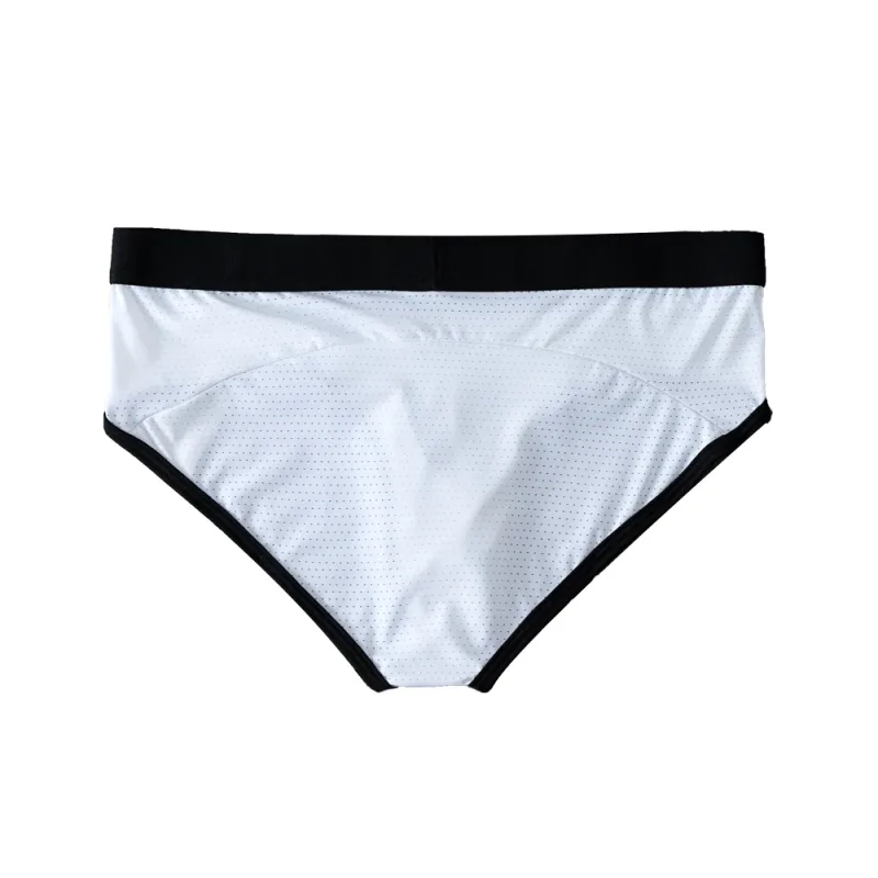 Fashion Mens Underwear Briefs Breathable Mesh Men's Panties Men Brief Bikini Underpants Back Patch Big Pouch Man Trunks D3-11
