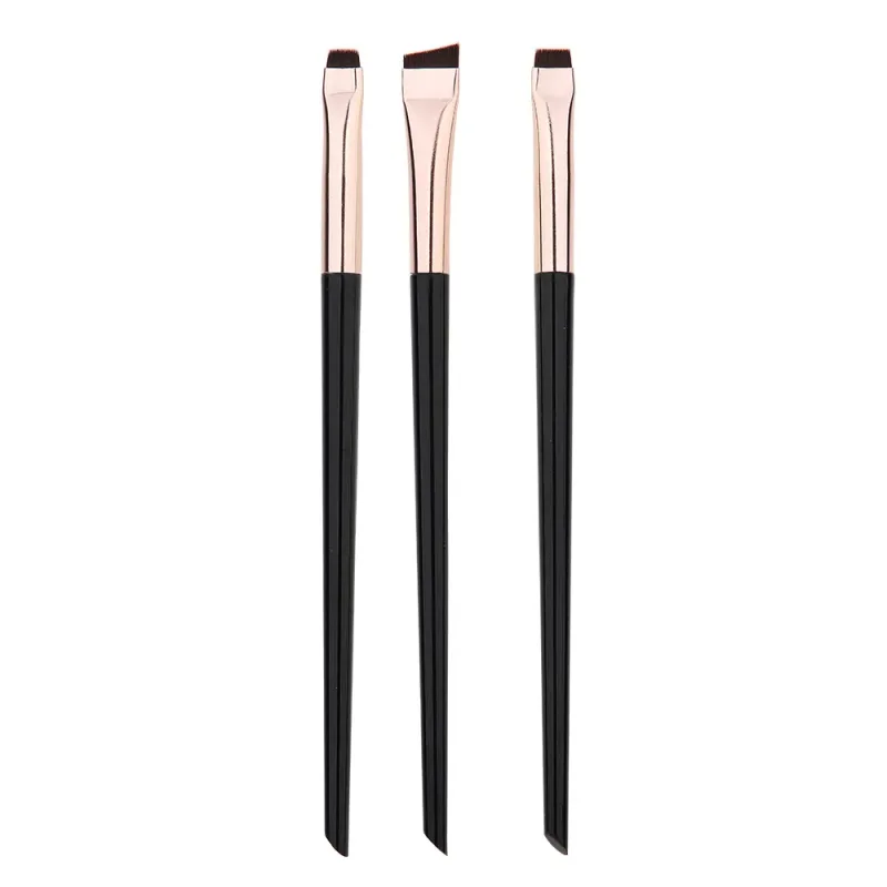 3Pcs/set Blade Eyeliner Brushes Eyebrow Brush Portable Flat Fine Eye Liner Brow Contour Makeup Brush Make Up Tool Wholesale 2025