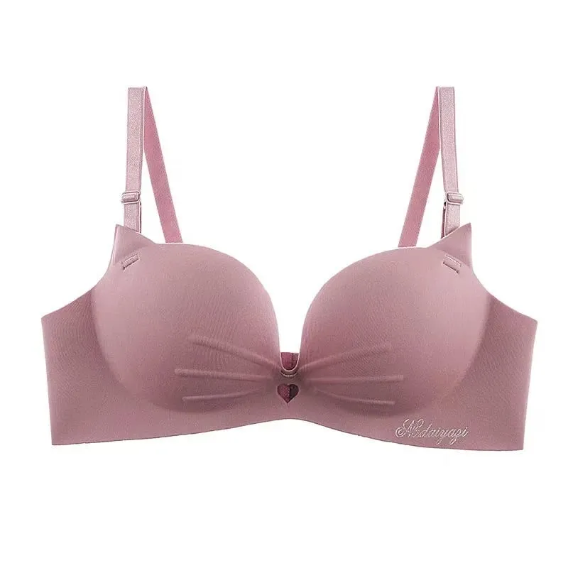 Sexy Hollow Out Bras for Women Lingerie Seamless Wireless Push Up Bra Bralette Comfortable Brassiere Female Underwear Intimates — image 6