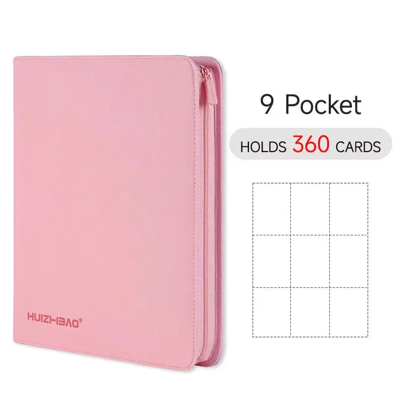 9/12 Pocket Zipper Card Binder Trading card album Durable Side Loading Card for mtg tcg for pokemon for yugioh for football