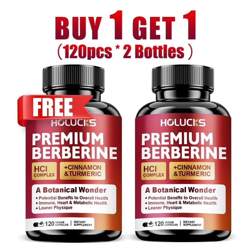 Les Capsules de berbérine soutiennent la glycémie, le cœur, le métabolisme, la santé digestive, la gestion du poids, la désintoxication du foie, antioxydant, immunitaire