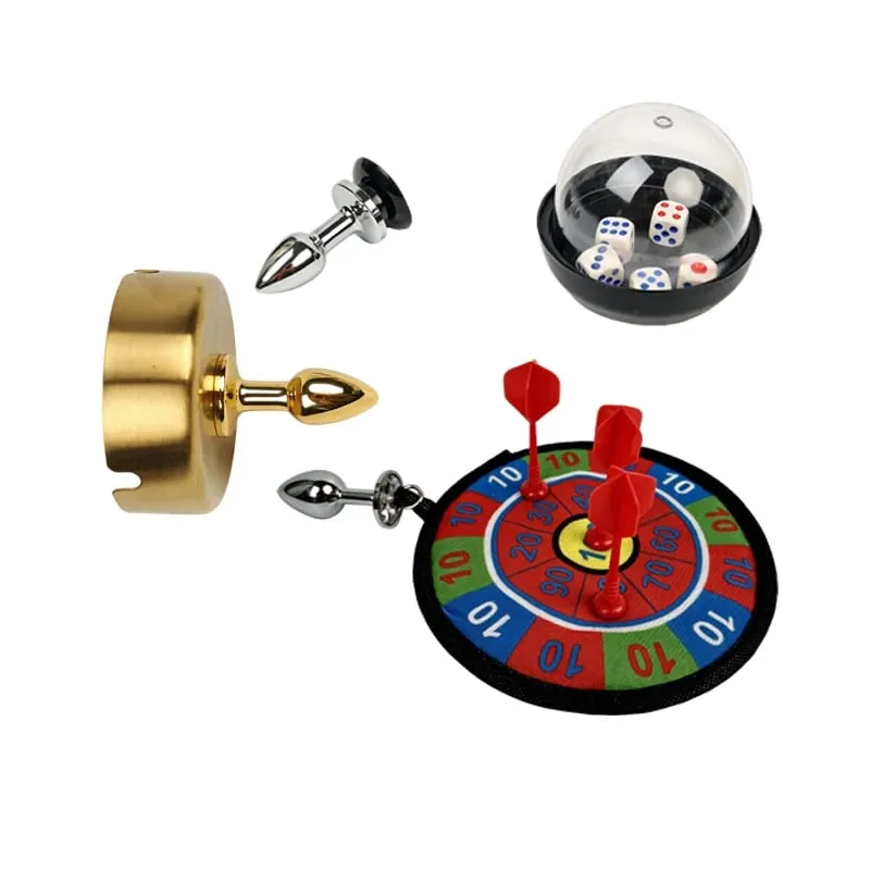 Anal Plug Kits Metal Ashtray Anal Plug Dice Anal Plug Dartboard Anal Plug Adult Sex Toys for Anal Exploration Women BDSM Sex Toy — image 2