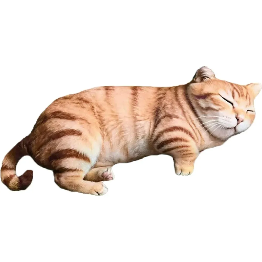 Plush Material Animal Body Pillow PP Cotton Filled 40cm Size Poultry Throw Pillows Cat Pattern Cute Design