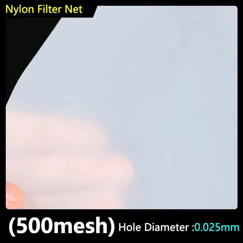 Food Grade Nylon Filter Mesh 80-500 Mesh Reusable Filter Fabric for Wine Drinking Water Kitchen Oil Paint & Ink Purification