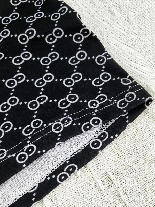 Férfi 4 részes poliészter boxer szett - luxus geometriai és monogram mintás, többszínű fehérnemű