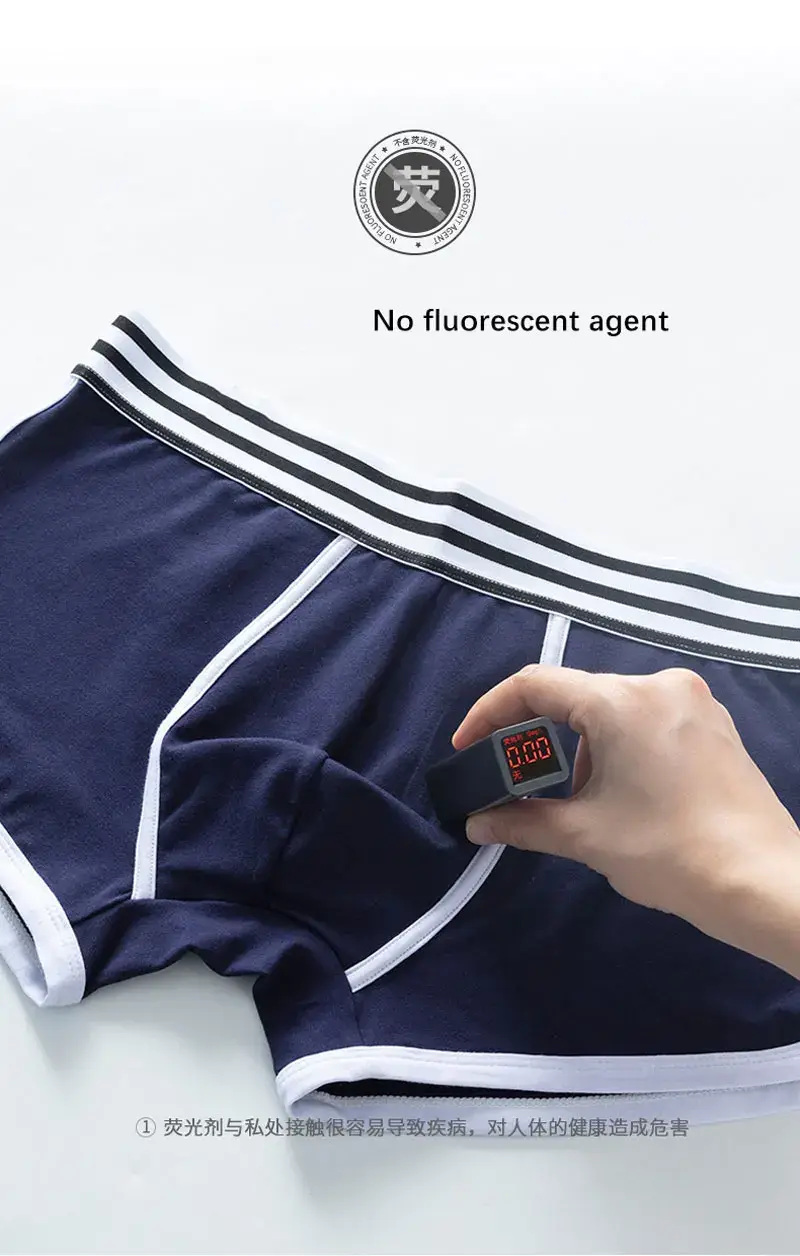 Men Soft Underpants Trunks Cotton High Quality Underwear U Convex Pouch Panties Cueca Mid Waist Breathable Boxer Shorts Homme