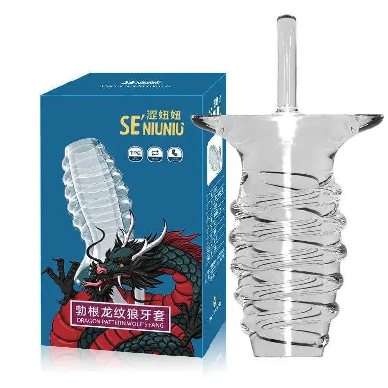 Men's Cock Ring Penis Sleeve Delay Ejaculation Penis Enlargement Reusable Condom Dildo Male Adult Sex Toys