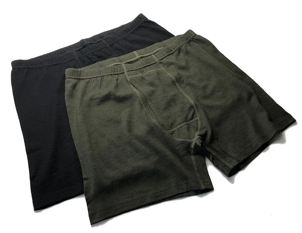 Men Merino Wool Long Drop Boxer Brief 100% Merino Wool Men Underwear Base Layer 240G Men Sports Underpants Fitness Breathable — image 4