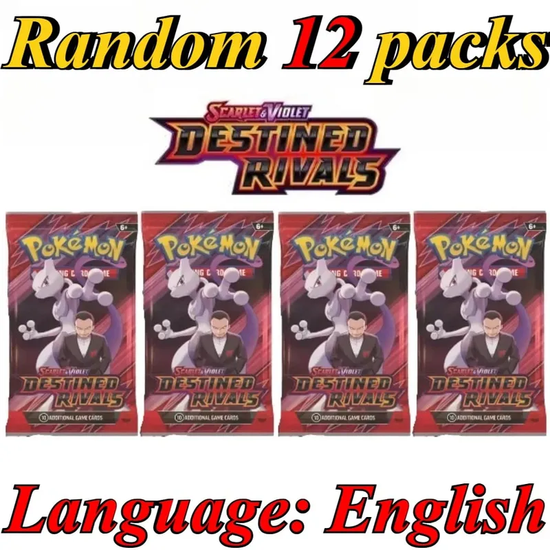 10 Pokémon Card Packs Bright Stars 151 Prismatic Evolutions PALDEAN FATES English Reinforcement Battle Transaction Card Gift
