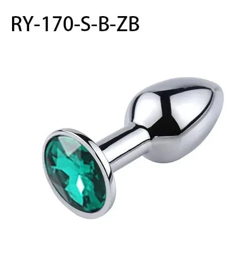1Pcs Crystal Anus Metal anal plug Jewelry base novice player to senior player 5 size SM Butt g-point massage BDSM sex toys