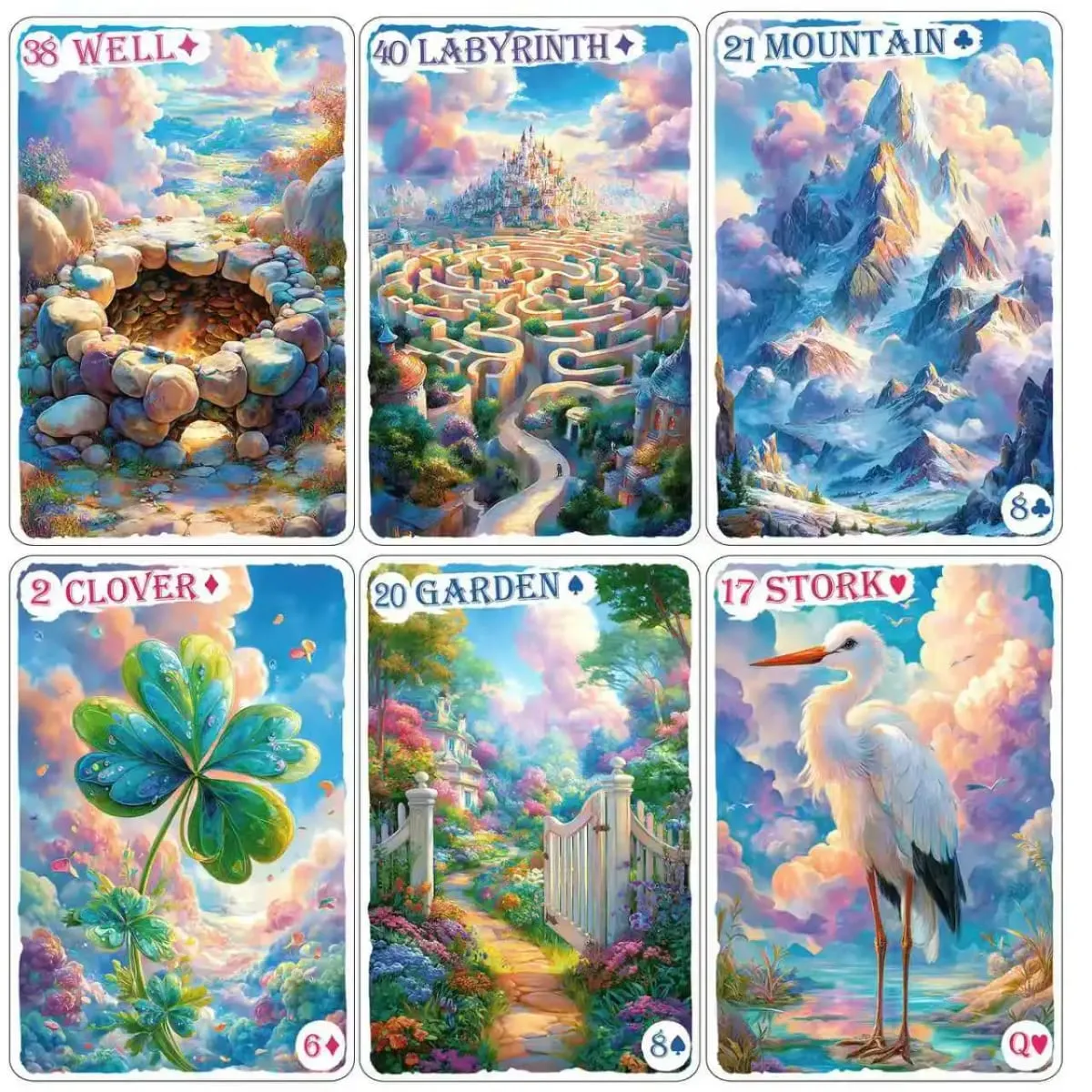 Fantasy Fee Lenormand Tarot | Erweitertes Lenormand-Deck mit 42 Karten | Perfekt für Anfänger | Enthält einen digitalen Reiseführer — image 2