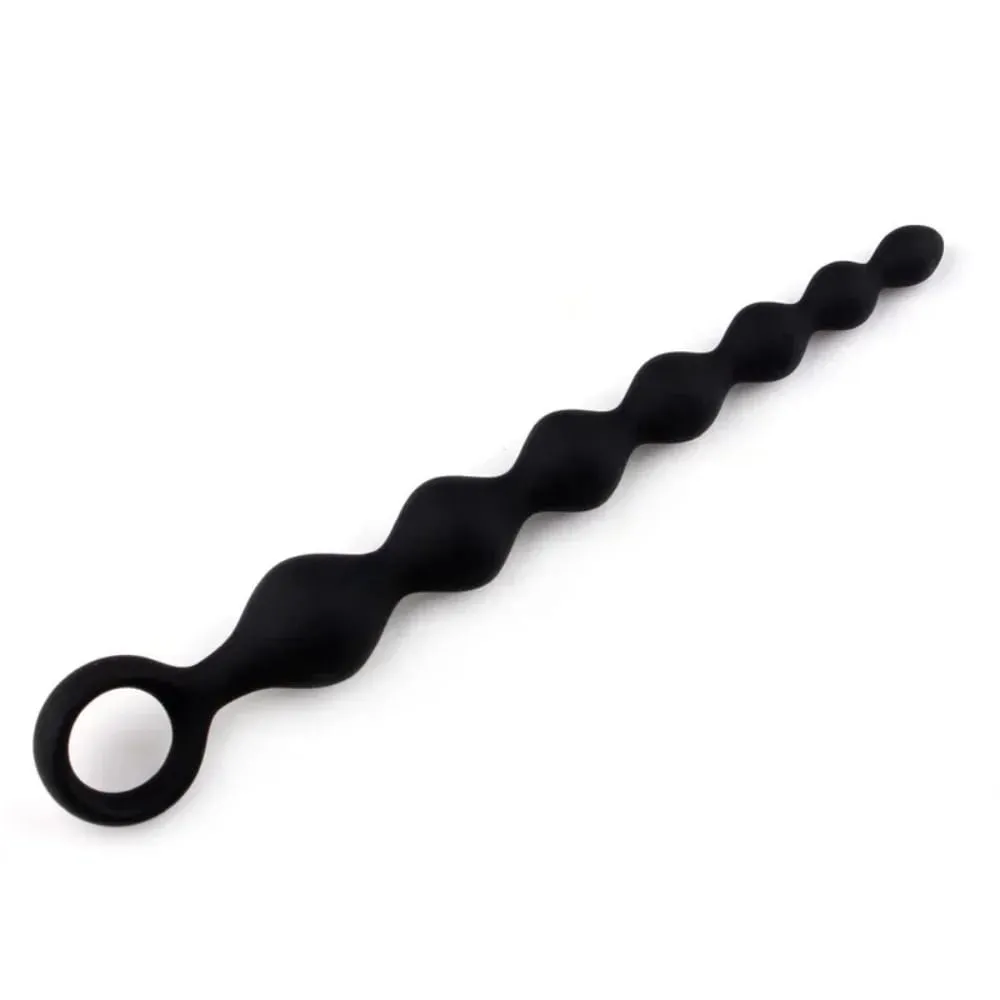 20CM Silicone Anal Beads Prostate Stimulator Ball Butt Plug With Pull Ring Adult Sex Toy for Women Men Couples Gay Flirt Product