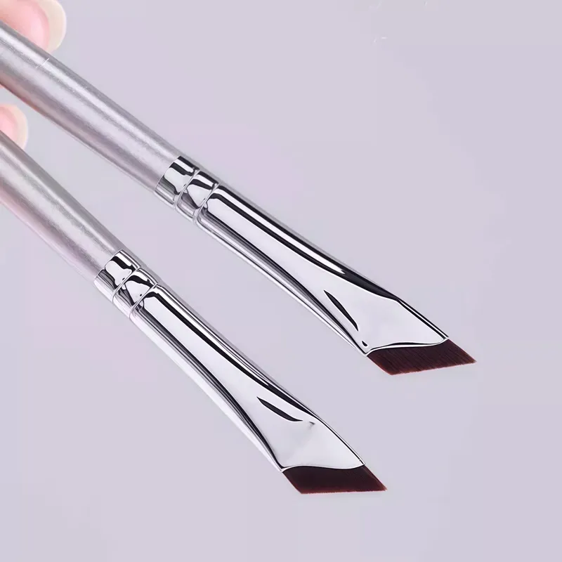 Sickle Eyeliner Brush Diagonal Eyebrow Brushes Blade Brush Undereyelid To Sleeping Silkworm Detail Brush Ultra-thin Makeup Tools