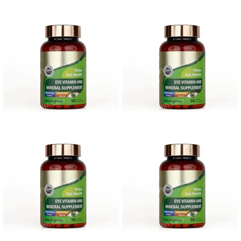 Lutein øjenvitaminkapsler med zeaxanthin zink dagligt øjennæringstilskud Øjensundhedsstøtte til voksne 90 tæller flaske