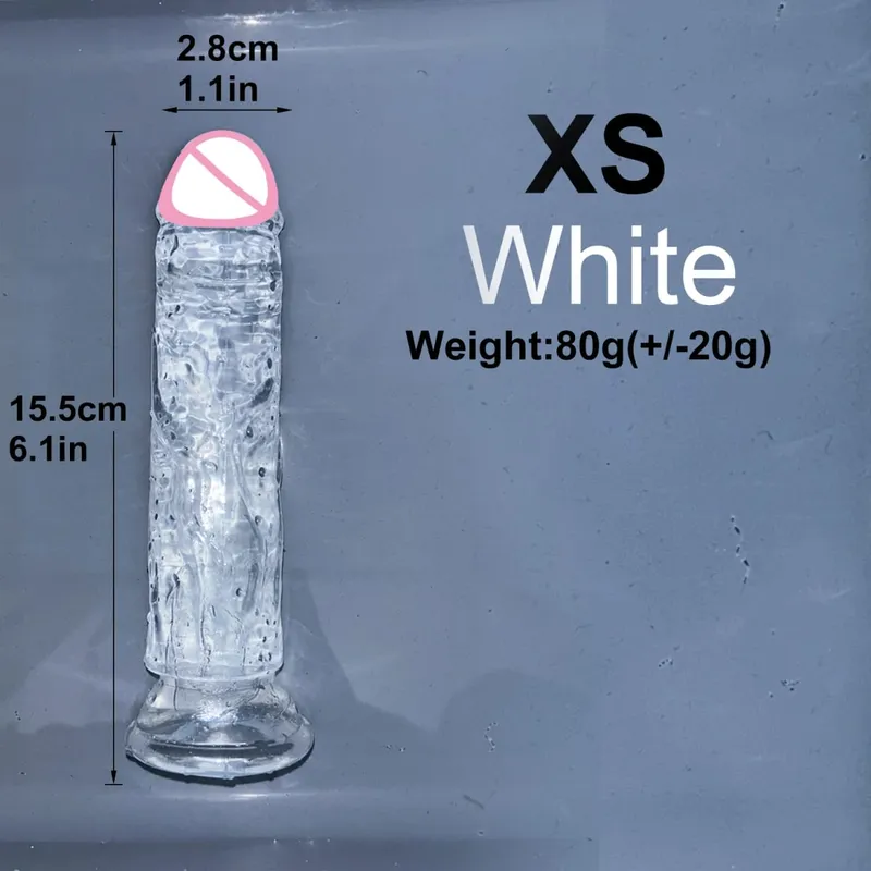 Goedkope 5 Kleuren Kleine Transparante Dildo Zuignap Jelly Lul Vrouwen Erotische Anale Seksspeeltjes Zachte Clitori Vaginale Masturbators Penis