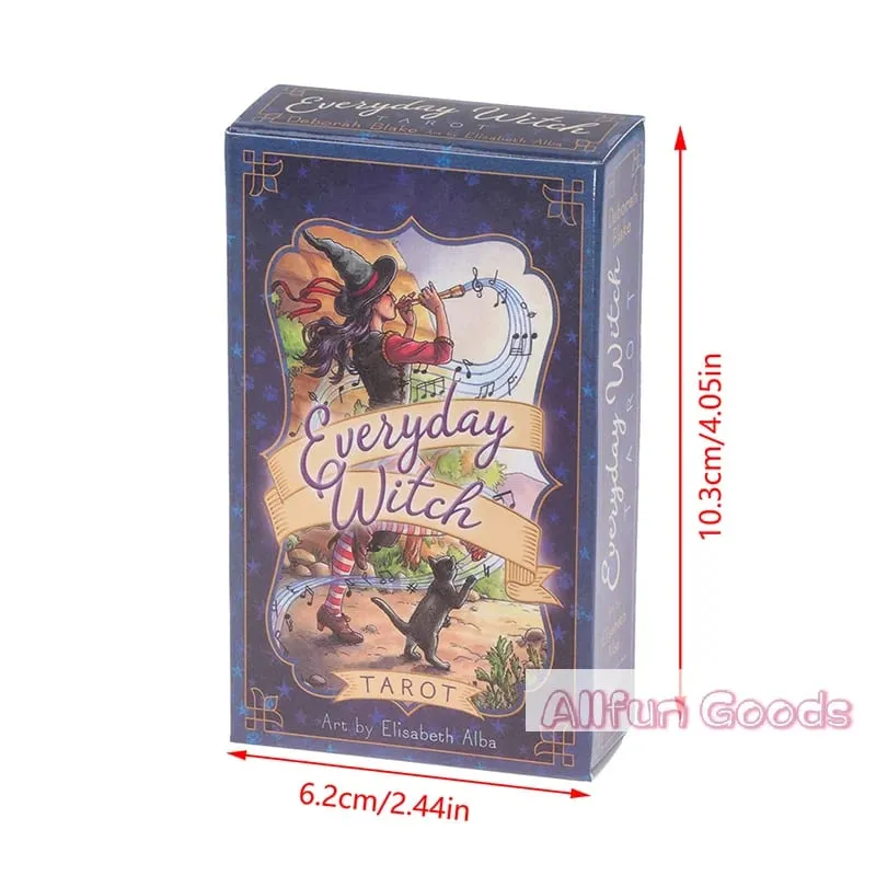 [TG835]1Box Book in English Language Everyday Witch for Beginners Board Games Astrology Divination Cards Tools
